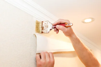 Pose de papier peint à Herchies — revêtements muraux et toiles de verre